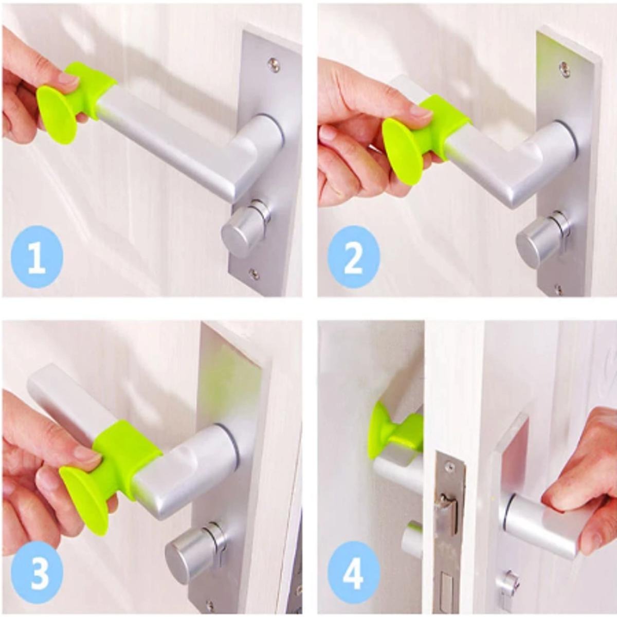 2pcs Anti-collision Silicone Doorknob Wall Crash