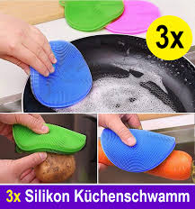 (3 Pcs lot) Magic Silicone Dish Washing Brush Bowl Pot Pan Wash Cleaning