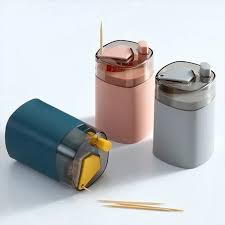 Toothpicks Holder Dispenser, Automatic Toothpick Storage Box