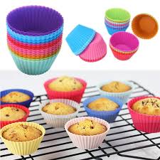 12Pcs DIY Silicone Cupcake Cup