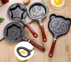 1 Pc Black Stainless Steel Cartoon Shape Mini Non - Stick Egg Frying Pan