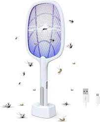 3-in-1 electric mosquito racket, aste by USB, foldable repellent lamp